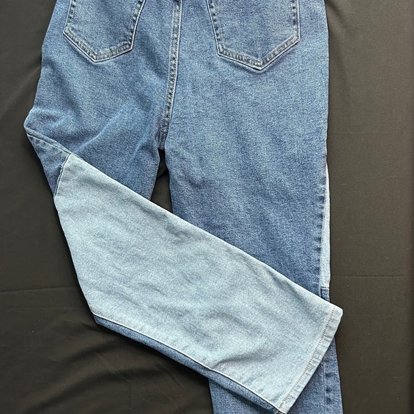 Cello Two-Tone Blue Wide Leg Jeans - Picture 8 of 10